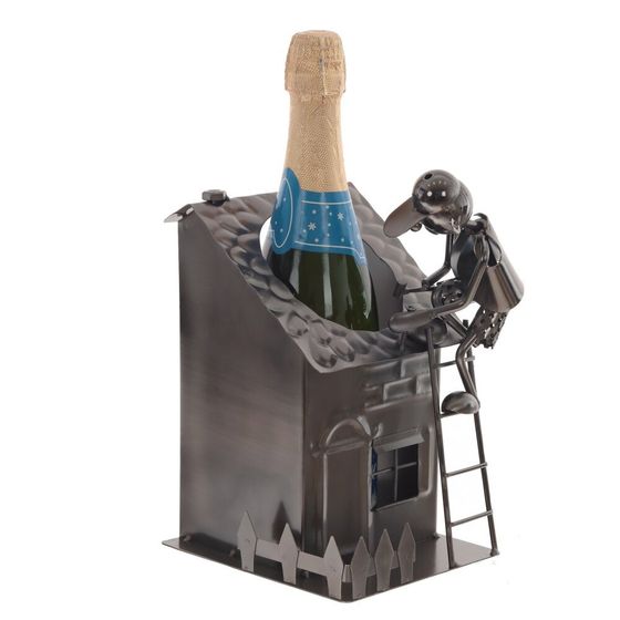 Подставка для бутылки &quot;Строитель&quot;, Д16 Ш17,5 В24,5 см