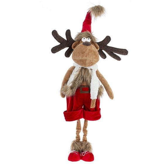 Игрушка набивная &quot;Олень&quot; (телескоп ноги), L58 W28 H122/65 см