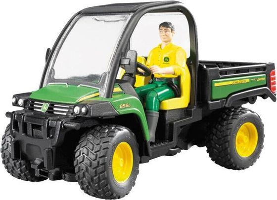 Мини самосвал Bruder John Deere Gator 8550 с водителем