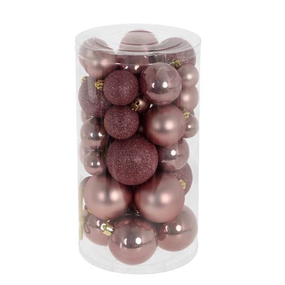 Набор из 40шт Украшение новогоднее &quot;Шар&quot;, D3/4/5/ 6 см, L14,5 W14,5 H26 см