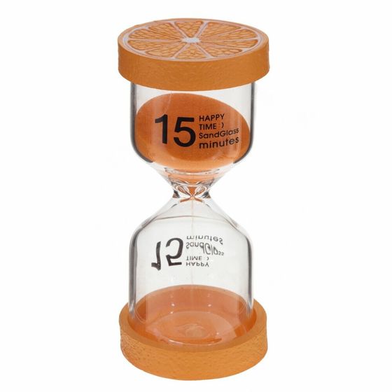 Часы песочные (15 мин.), Д4,5 Ш4,5 В10 см, 4в.