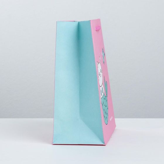 !НАБОР 4 ШТУКИ - Пакет подарочный «Буль-буль», 14,5 × 19,5 × 8,5 см