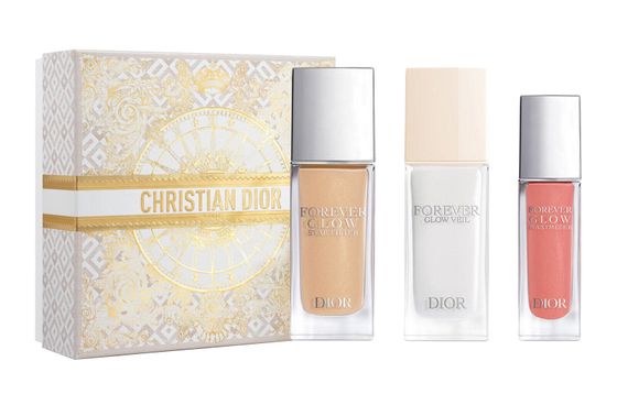 DIOR Christmas Limited Long-Lasting Shine Gift Box Makeup Sets Complexion Correcting Skin Tone 11ml+30ml+30ml