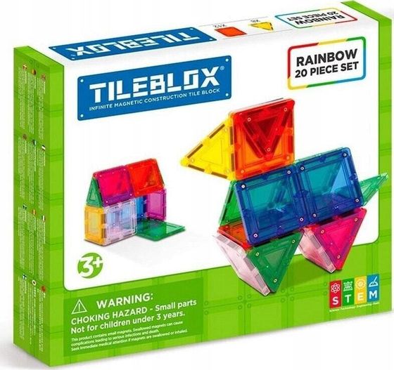 Tileblox Rainbow 20 pcs set