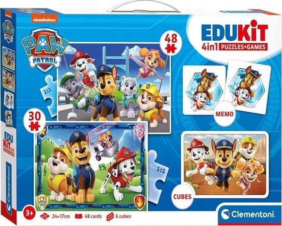 Clementoni PUZZLE 2W1 MEMO KLOCKI CLM 18291 PAW PATROL PUD