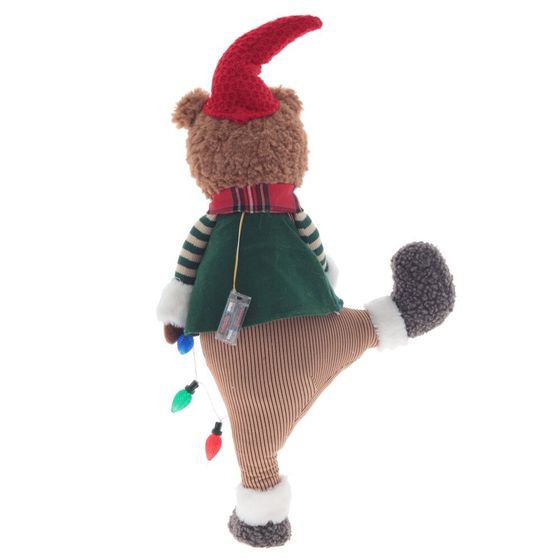 Игрушка набивная с подсветкой &quot;Медвежонок&quot; (2хААА, н/п), L40 W16 H73/59 см