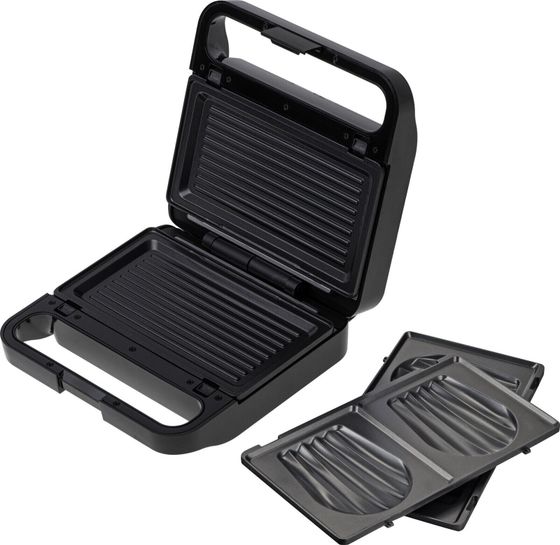 Opiekacz Adler Sandwich maker 2 in 1 | AD 3070b | 850 W | Number of plates 2 | Black