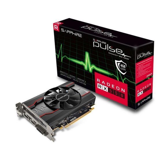 Видеокарта Sapphire PCI-E 11268-01-20G RX 550 4G OC AMD Radeon RX 550 4Gb 128bit GDDR5 1206/7000 DVIx1 HDMIx1 DPx1 HDCP Ret