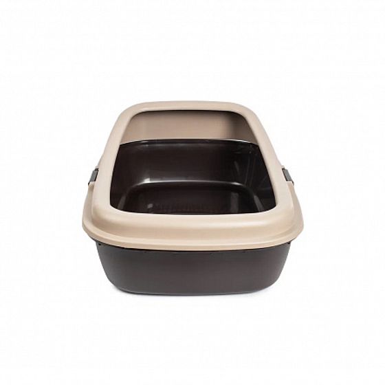 Лоток для домашних животных бежевый 59х39х20.5см с бортиками