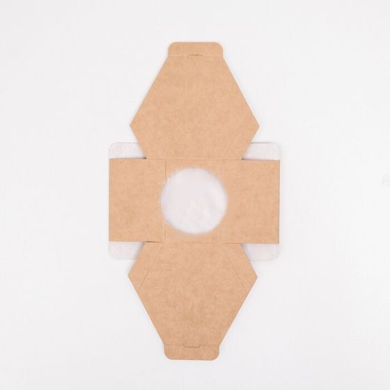 !Бонбоньерка 4 штуки крафтовая, 8 х 7,5 х 6 см