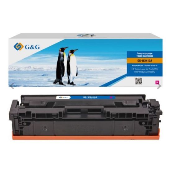 Картридж G&amp;G GG-W2413A, для HP Color LaserJet Pro M155;MFP M182nw/M183fw, 850 страниц, цвет пурпурный