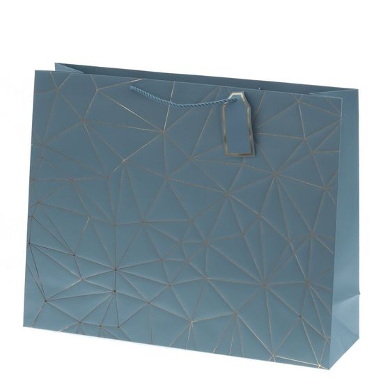 Пакет подарочный (бумага 210г/м2, блок 12шт), L50 W15 H40 см, 7в.