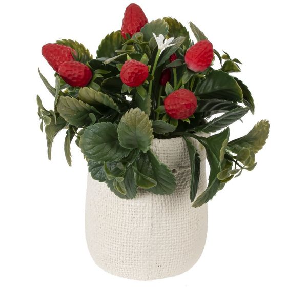 Цветочная композиция &quot;Земляника&quot;, L18 W13 H19 см