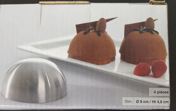 !Формочки, 4 шт., 8*4,8 см., металл, Франция