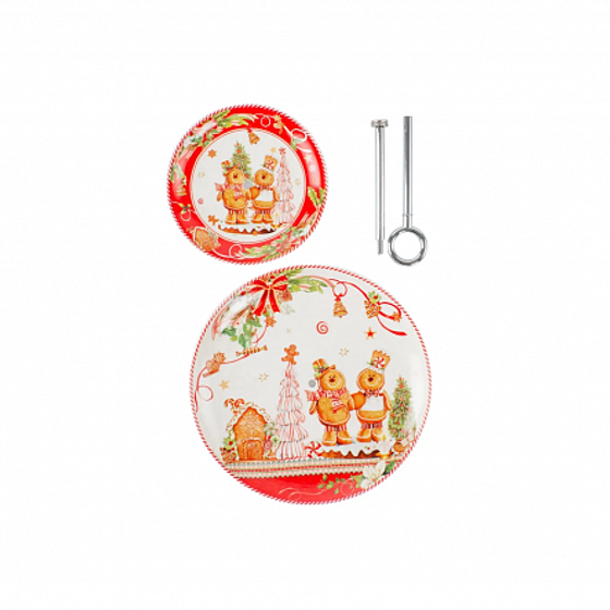 Этажерка ПРЯНИЧНЫЙ ЧЕЛОВЕЧЕК 2 секции