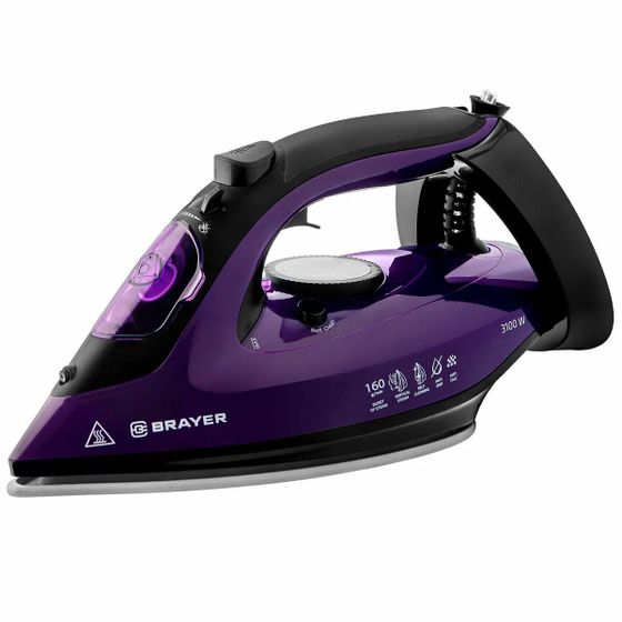Утюг Brayer BR4012 3100Вт черный/фиолетовый