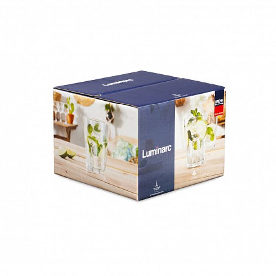 Набор стаканов ВРЕМЯ ДЕГУСТАЦИЙ ЛОНГ-ДРИНК 4шт 420мл