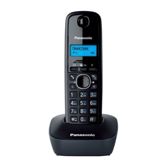 Радиотелефон Dect Panasonic KX-TG1611RUH серый, АОН