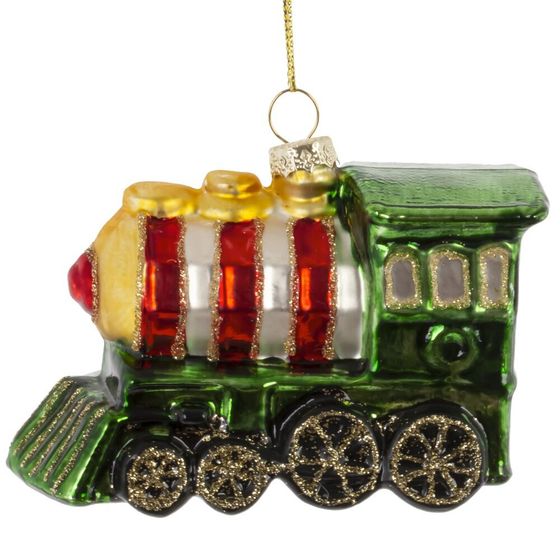 Украшение новогоднее "Паровоз", L10 W4,5 H7 см
