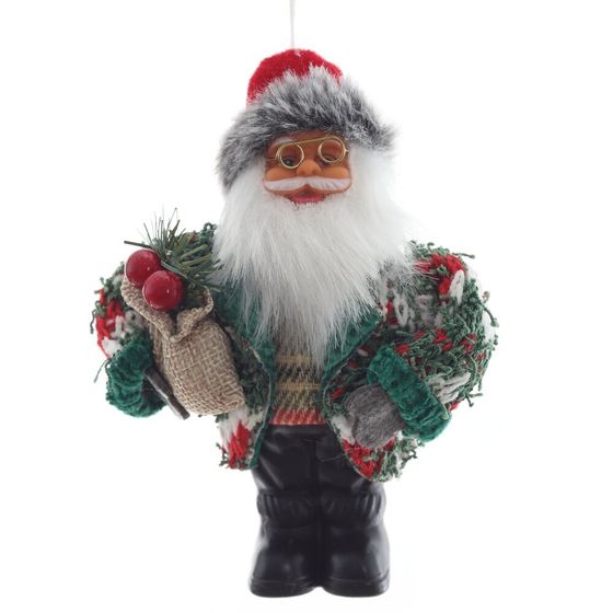 Дед Мороз подвесной, L9 W8 H13 см