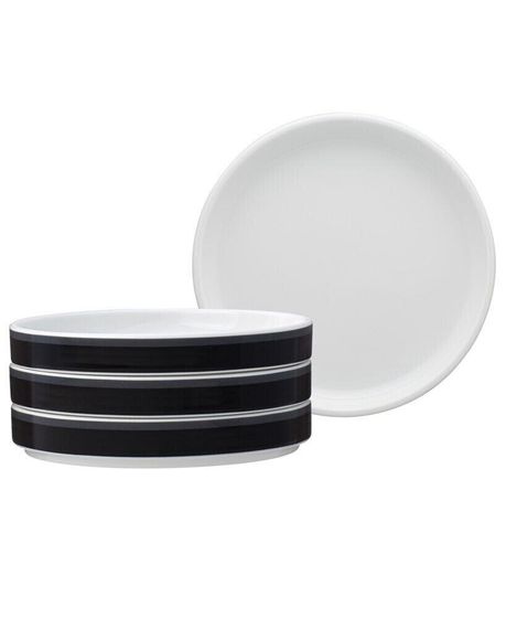 ColorStax Stripe Small Plates, Set of 4