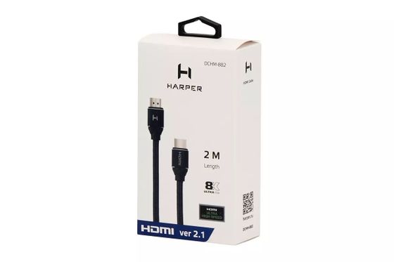 Кабель Harper HDMI/HDMI 8К 2м черный (DCHM-882)