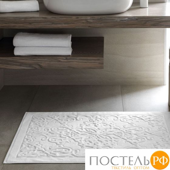 Togas ТИРА бел Коврик для ванной 80х160, 100% хлопок, 900 г/м2