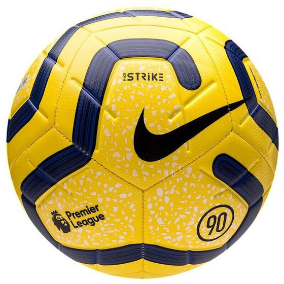 Nike Size 5 Soccer PU Machine Stitched Soccer Ball Unisex Yellow Premier League