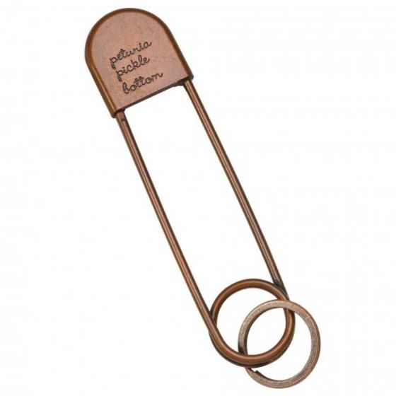 PETUNIA PICKLE BOTTOM Safety Pin Keychain