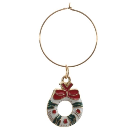 Набор: пробка для бутылки и декор для бокалов, L9 W3,5 H14 см