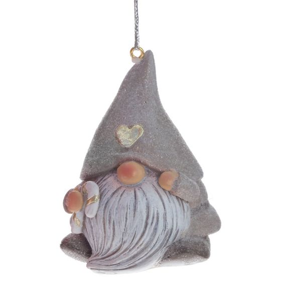 Фигурка декоративная подвесная &quot;Гном&quot;, L5,5 W5,5 H6,5 см, 2в.