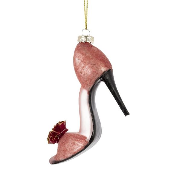 Украшение новогоднее "Туфелька", L9,5 W3,5 H9,5 см, 2в.