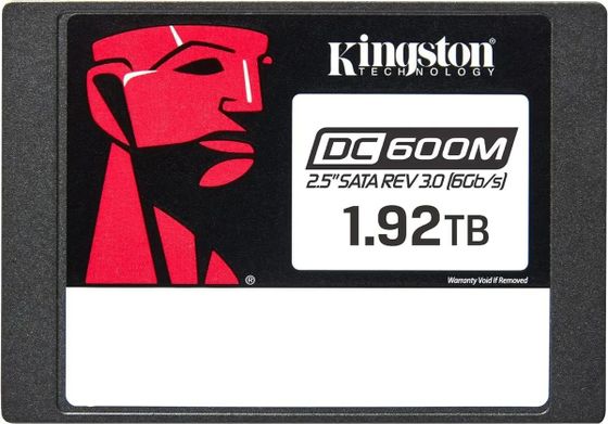 Накопитель SSD 1.92Tb Kingston SATA-III SEDC600M/1920G DC600M 2.5&quot; 1 DWPD