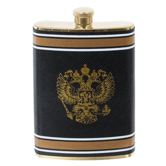 Набор из 5-ти предм.: фляжка 250 мл, 4 стопки 50 мл, воронка, L21,5 W17 H4 см