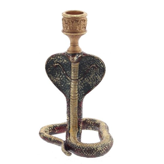 Подсвечник &quot;Змея&quot;, L10 W10 H18 см, 2в.