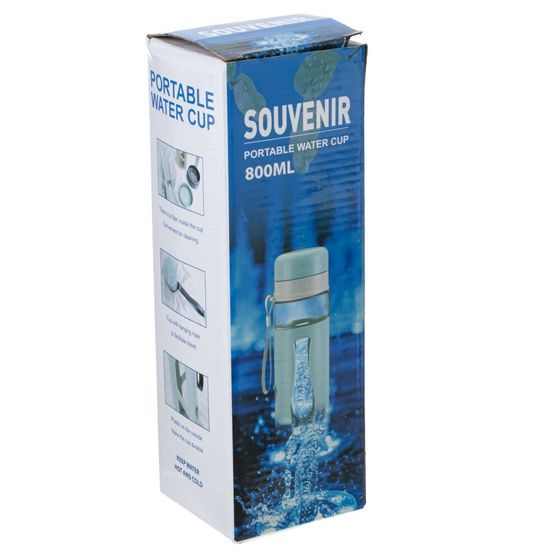 Бутылка, 700 мл, L8 W8 H24 см, дизайн микс