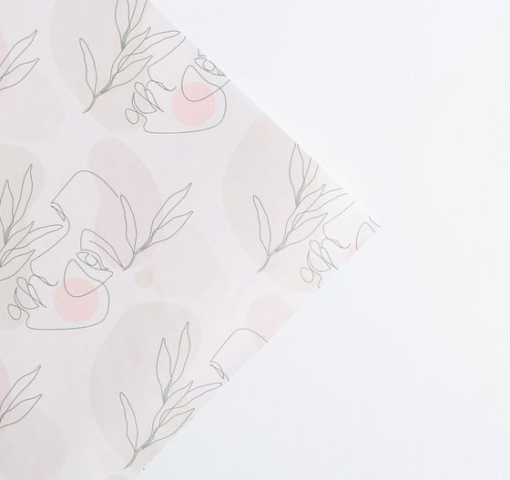 !Бумага упаковочная 2 штуки крафтовая «Силуэты», 50 х 70 см