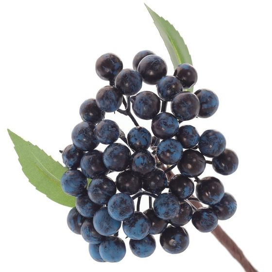 Ветка искусственная &quot;Ягода&quot;, L12 W10 H27 см, 3в.