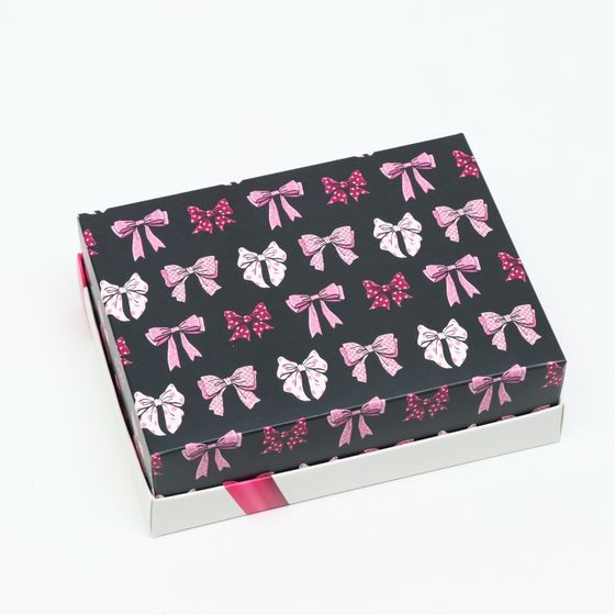 !Подарочная коробка 2 штуки&quot;Бантики&quot;, 16,5 х 12,5 х 5,2 см