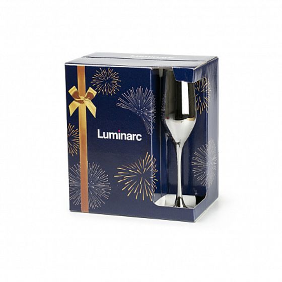 Бокал для шампанского СЕЛЕСТ 160мл СИЯЮЩИЙ ГРАФИТ 6шт