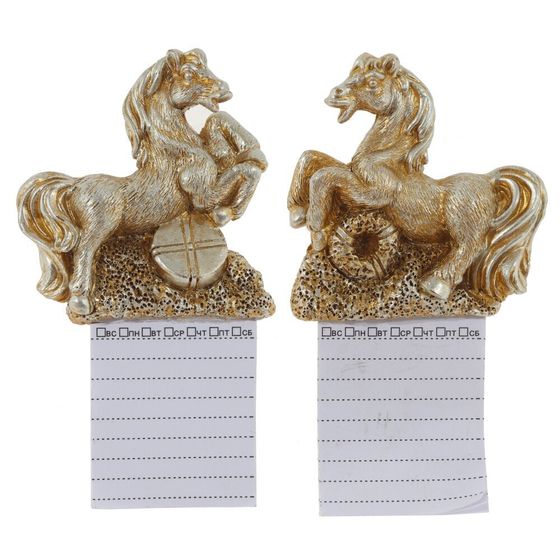 Магнит &quot;Лошадка&quot; с блокнотом, L7 W1,5 H12 см, 2в.