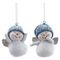 Фигурка декоративная подвесная "Снеговик",   L4,5 W4 H5,5 см, 2в.