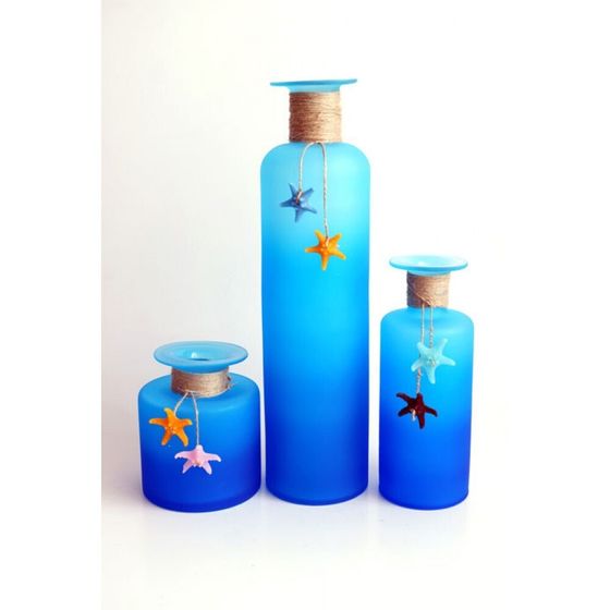 !09 Ваза декоративная бутылочная &quot;Океания-1&quot; 24 см.