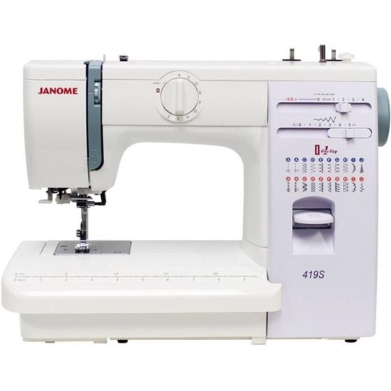 Швейная машина Janome 419S белый/серый