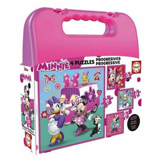 Набор из 4 пазлов Educa Minnie &amp; The Happy Helpers