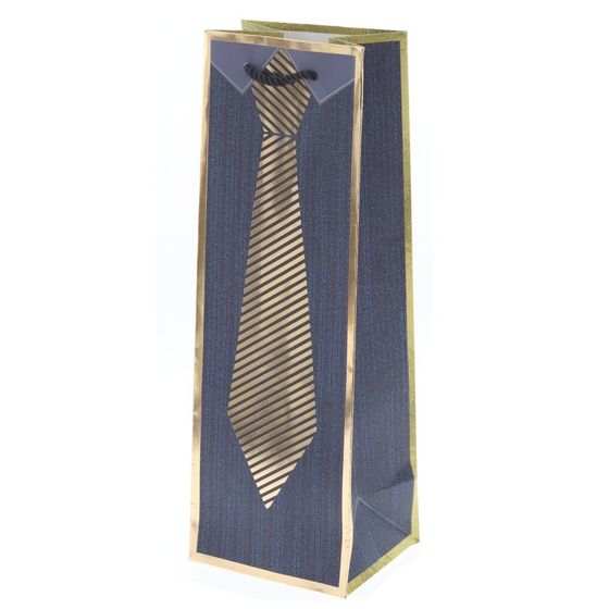 Пакет подарочный (бумага 210г/м2, (блок микс 12шт), L12 W10 H35 см, 4в.