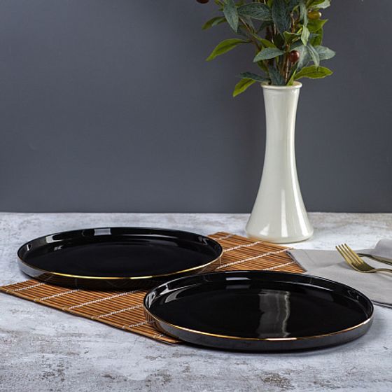 Тарелка десертная BLACK GOLD 21см