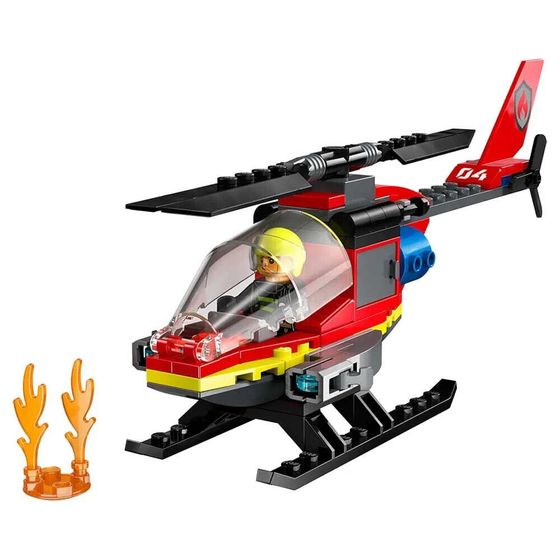 LEGO Fire Rescue Helicopter Construction Game