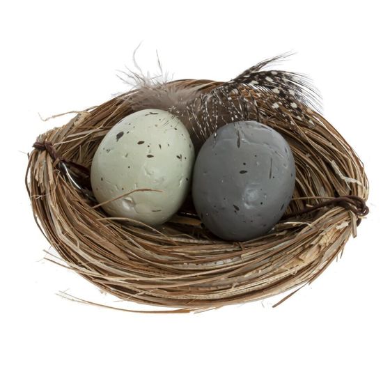 Набор из 6-ти изделий декоративных &quot;Гнездо&quot; (6*3), L17 W12 H3 см