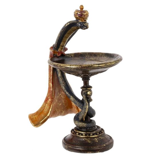 Изделие декоративное &quot;Змея с блюдом&quot;, L16,5 W17 H29,5 см